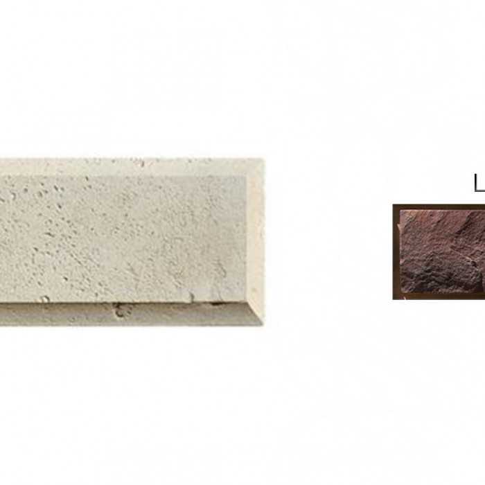 Рустовый камень White Hills 853-40 коричневый, 300х142х21-40 мм