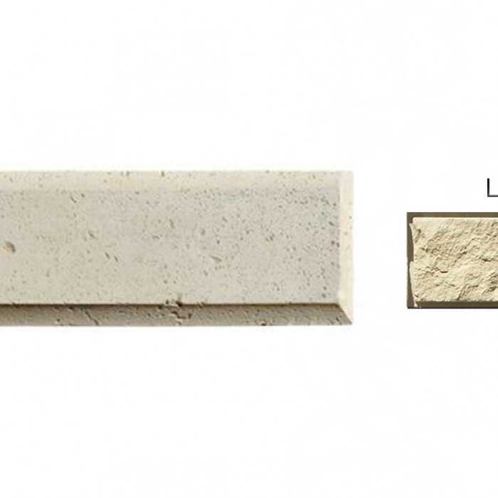 Рустовый камень White Hills 851-10 бежевый, 450х142х21-40 мм