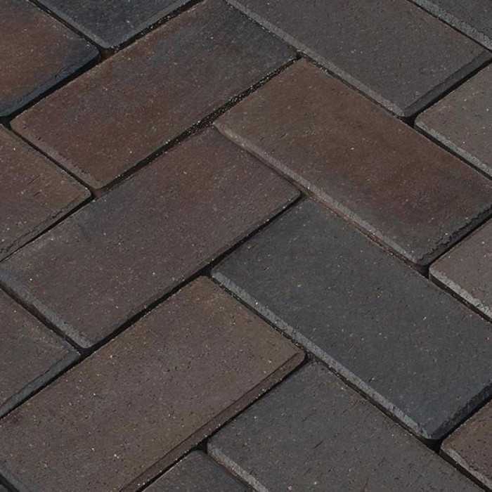 Клинкерная брусчатка Penter Titan braun-anthrazit, 200х100х52 мм