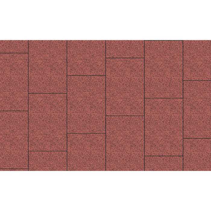 Плитка тротуарная Прямоугольник (Ла-Линия) Б.14.П.8 Гранит+ красный с черным, 750х500х80 мм