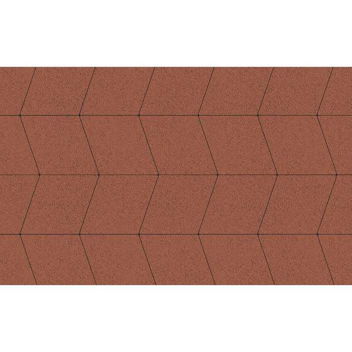 Плитка тротуарная Ромб Б.1.Р.8 гладкий красный